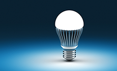 Photo of an LED lightbulb